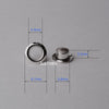 Sterling Silver Eyelet Rivets for Big Hole Beads