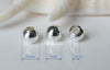 Solid 925 Sterling Silver Beads Seamless Round Spacer Loose Ball beads